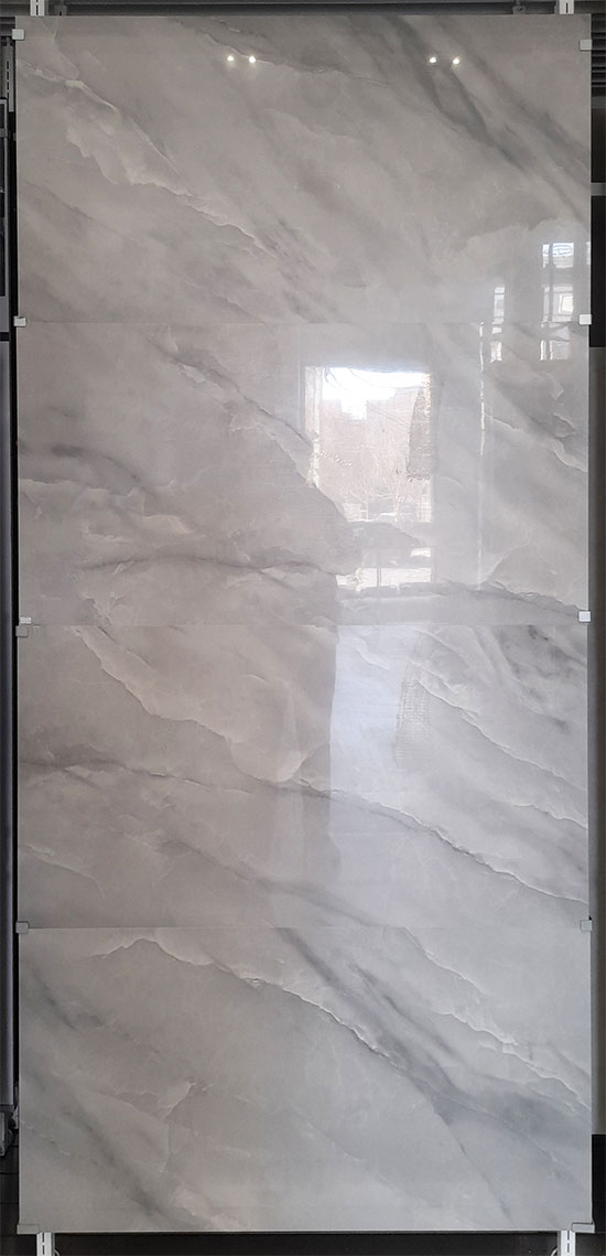 کاشی طرح مرمر آلتون طوسی 60*120 ویژن فول پولیش